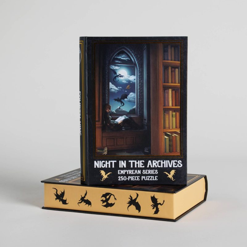 Kingdom of Threads Night in the Archives Keepsake Puzzle Fourth Wing