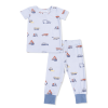 Angel Dear Construction Vehicles Bamboo Viscose Short Sleeve Loungewear Set Angel Dear Construction Vehicles Bamboo Viscose Short Sleeve Loungewear Set