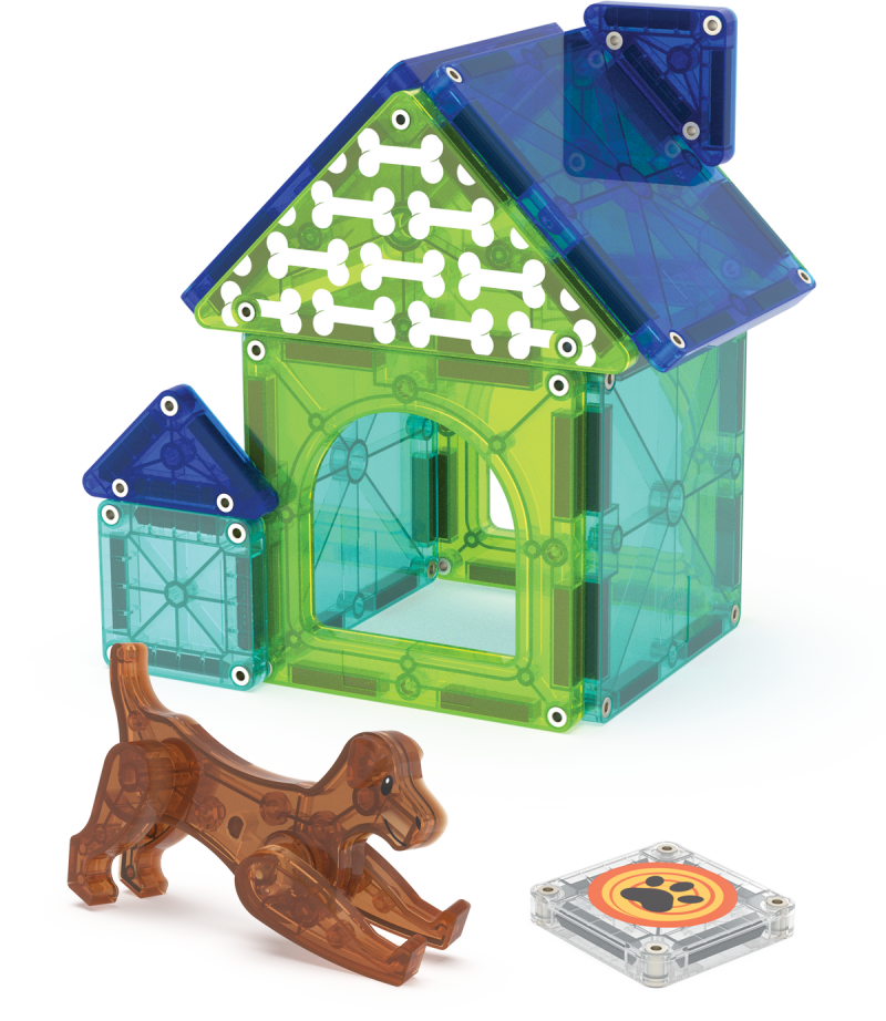 Magna-Tiles Dog House 13-Piece Set Toys