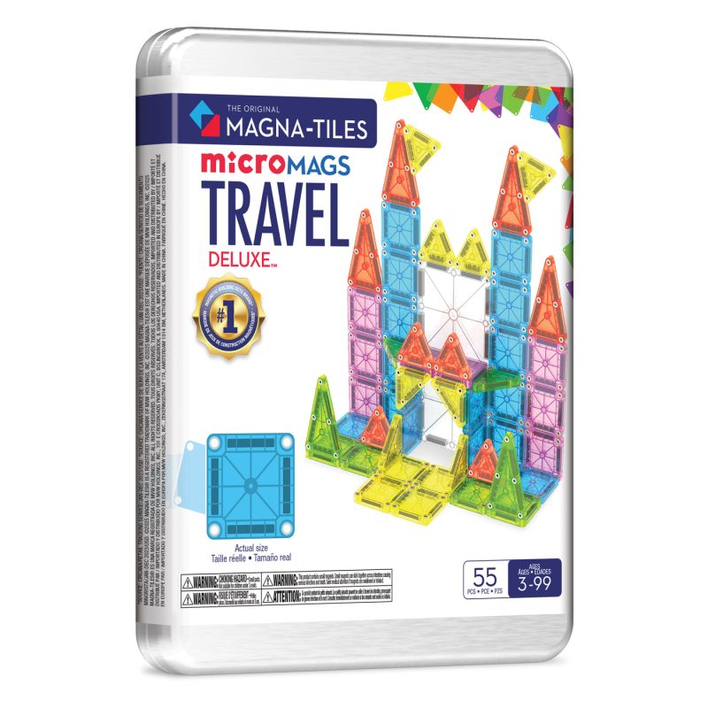 Magna-Tiles MicroMAGS Deluxe 55-Piece Travel Set