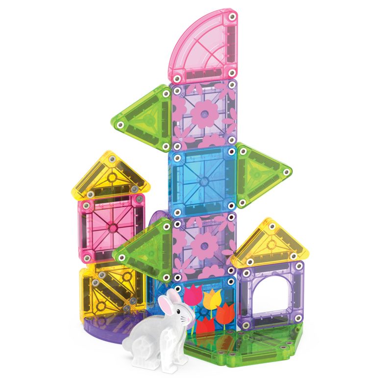 Magna-Tiles MicroMAGS Spring Garden 24-Piece Travel Set part of our  collection