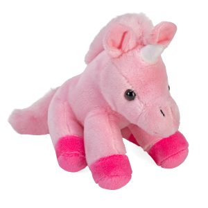Wild Republic Pocketkins-ECO-Unicorn Pink Stuffed Animal 5"