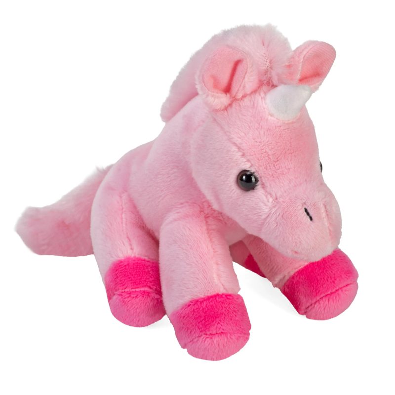 Wild Republic Pocketkins-ECO-Unicorn Pink Stuffed Animal 5"