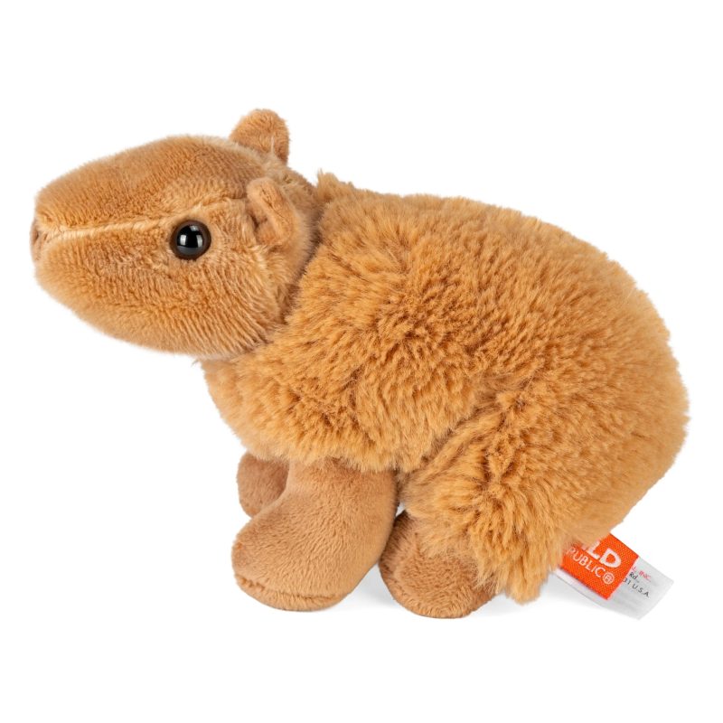 Wild Republic Pocketkins-ECO-Capybara Stuffed Animal 5" Toys