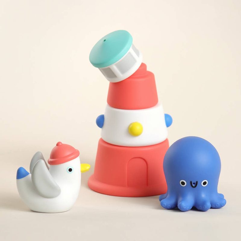 Itzy Ritzy Itzy Stack & Squirt Bath + Water Toy