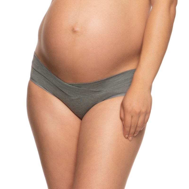 Organic Cotton Maternity Hipster Panty 3-Pack Slate/Sky/Cloud from Felina