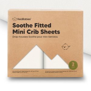 KeaBabies Soothe Fitted Mini Crib Sheets 2 Pack