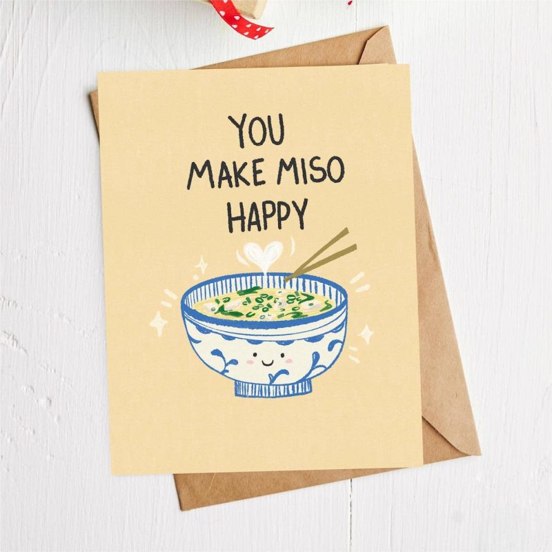 Big Moods You make miso happy Valentine's Day Card