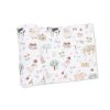 Cute Farm Animals in Pink Swaddle Blanket from Angel Dear