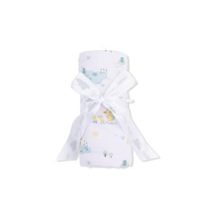 Angel Dear Frog and Duck Pond Swaddle Blanket