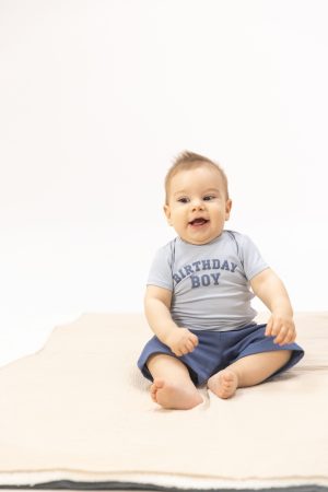 Birthday Boy Bamboo Viscose Short Sleeve Crew Neck Tee available at Blossom