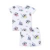 Angel Dear Soccer Balls Playing Soccer In Blue Bamboo Viscose Loungewear Short Set Angel Dear Soccer Balls Playing Soccer In Blue Bamboo Viscose Loungewear Short Set