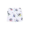 Soccer Balls Playing Soccer In Blue Bamboo Viscose Loungewear Short Set Soccer Balls Playing Soccer In Blue Bamboo Viscose Loungewear Short Set