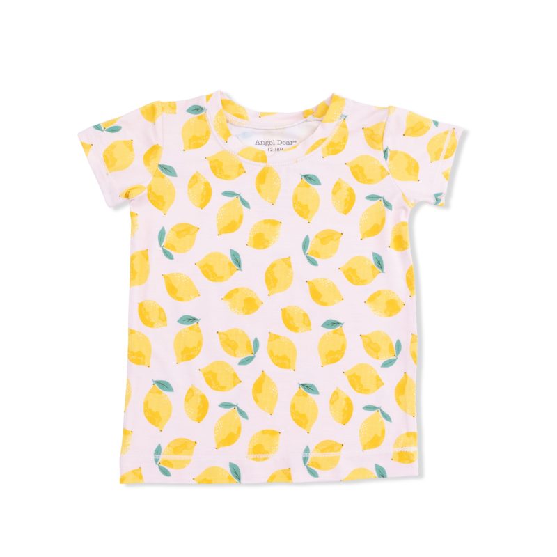 Sunny Lemons Bamboo Viscose Loungewear Short Set Sunny Lemons Bamboo Viscose Loungewear Short Set