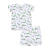 Crayon Alligators Bamboo Viscose Loungewear Short Set from Angel Dear