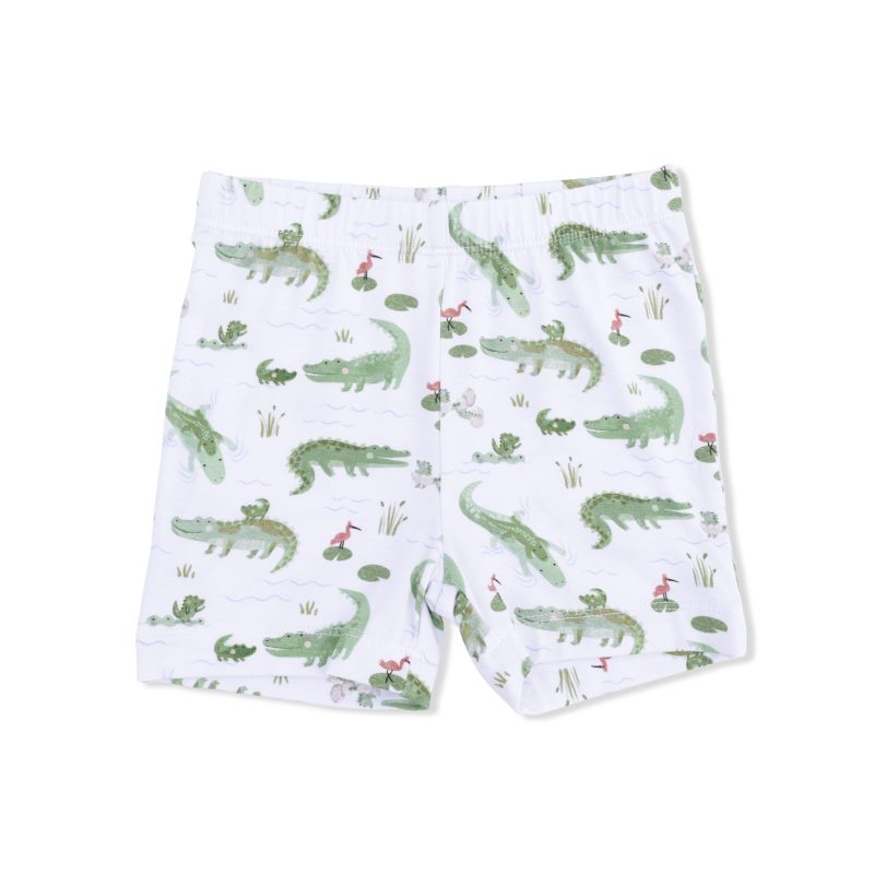 Crayon Alligators Bamboo Viscose Loungewear Short Set available at Blossom