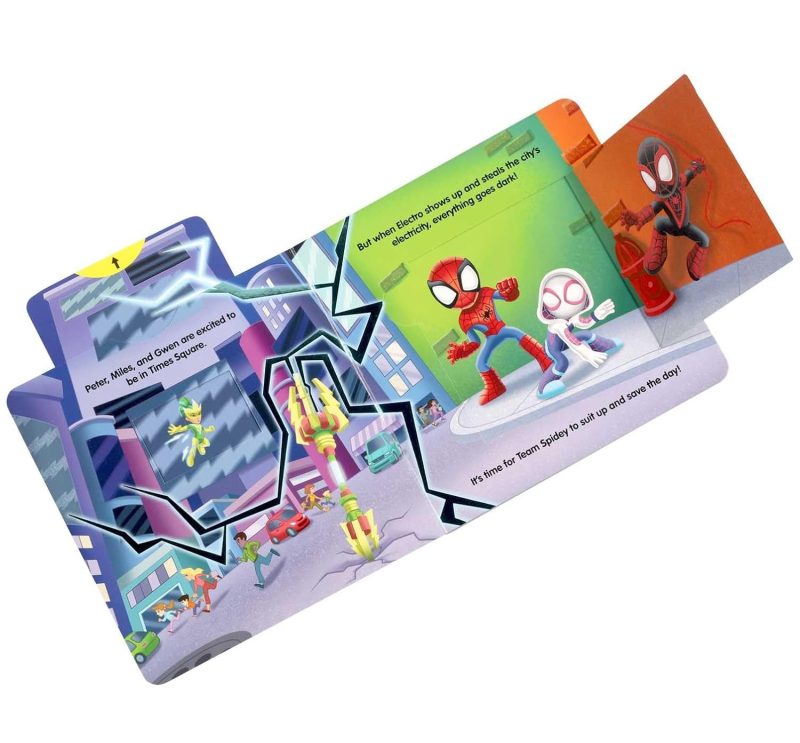 Simon & Schuster Marvel Spidey and His Amazing Friends: Glow Webs Glow! Board Book Children's Books