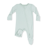 Angel Dear Solid Cameo Green Bamboo Viscose 2 Way Zipper Footie