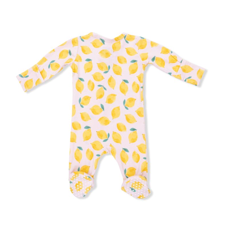 Sunny Lemons Bamboo Viscose 2 Way Zipper Footie Sunny Lemons Bamboo Viscose 2 Way Zipper Footie