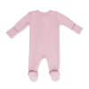 Solid Peachskin Bamboo Viscose 2 Way Zipper Footie
