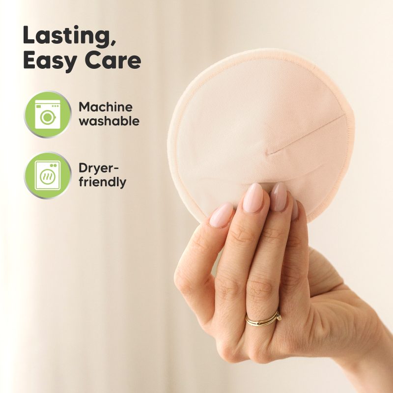 KeaBabies Bare Beige Comfy Bamboo Viscose Nursing Pads 14-Pack