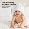 Lamb Cuddle Bamboo Viscose Hooded Baby Towel made by KeaBabies