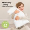 My Little Cuddly Solid White Toddler Pillow from KeaBabies
