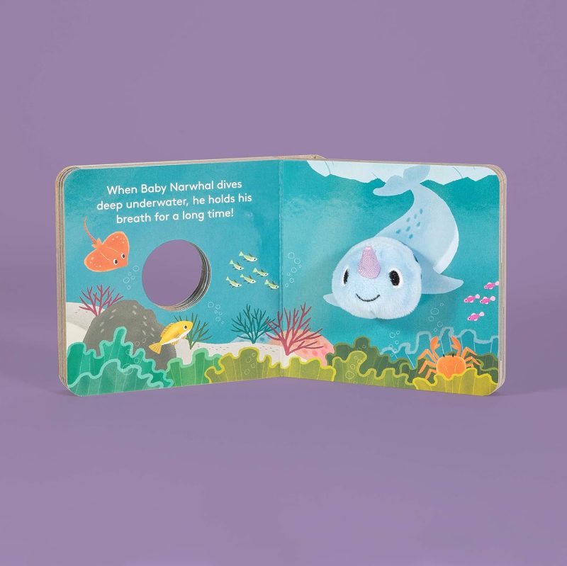 Chronicle Books Baby Narwhal: Finger Puppet Book Children's Books