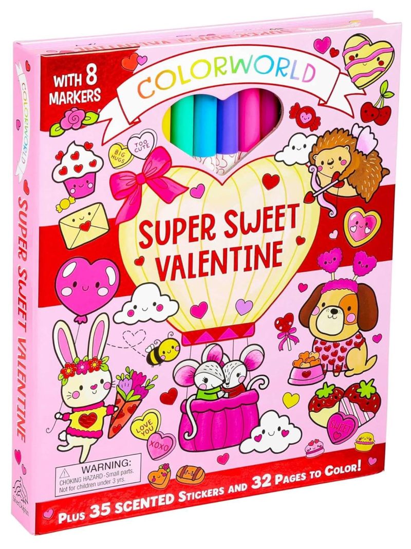 Simon & Schuster ColorWorld: Super Sweet Valentine Activity Set Children's Books