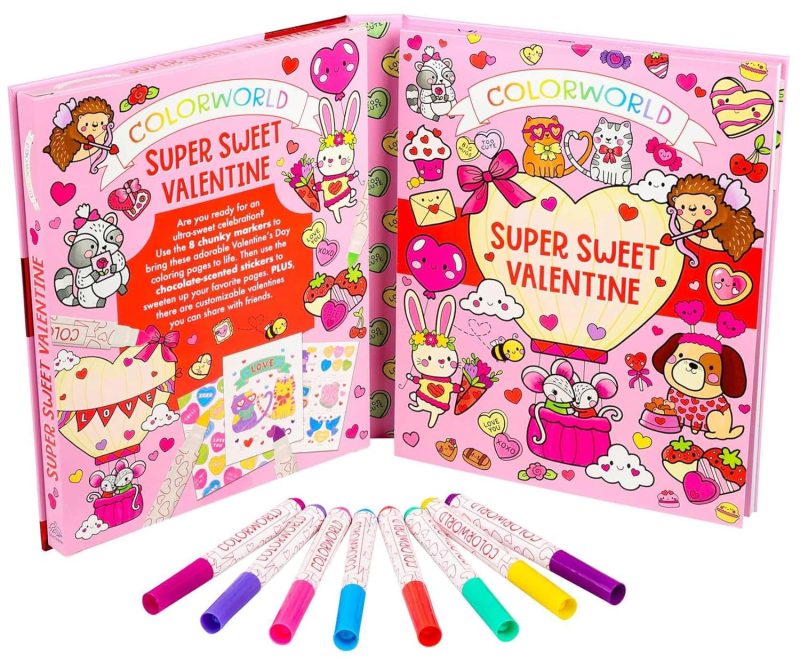 ColorWorld: Super Sweet Valentine Activity Set made by Simon & Schuster