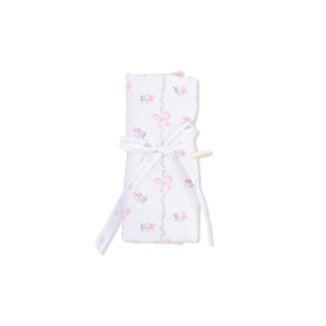 Angel Dear Dainty Buds and Bows Ruffle Burp Cloth
