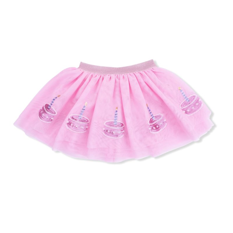 Birthday Tulle Tutu Skirt with Bamboo Viscose Bike Shorts from Angel Dear