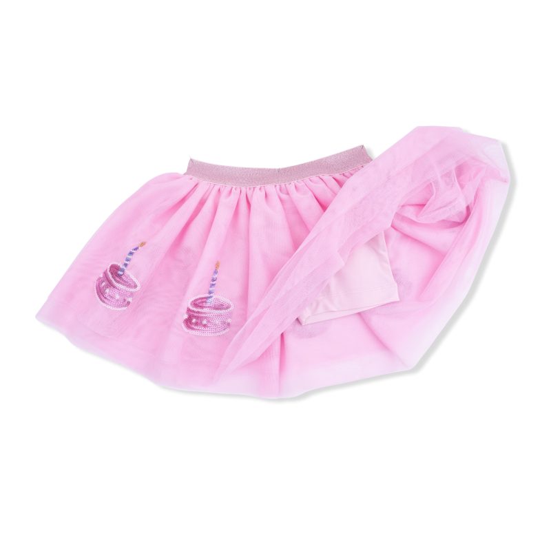 Birthday Tulle Tutu Skirt with Bamboo Viscose Bike Shorts
