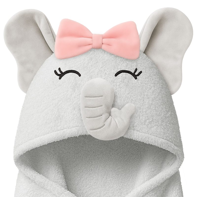 Ella Playpals Bamboo Viscose Hooded Baby Towel from KeaBabies