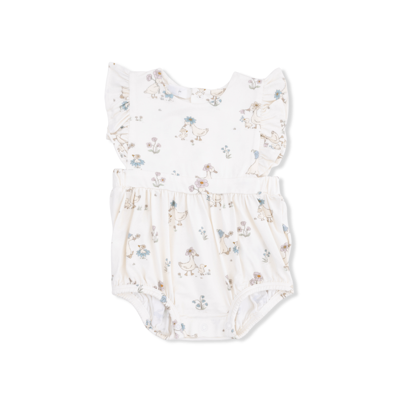Flower Ducklings Bamboo Viscose Sunsuit