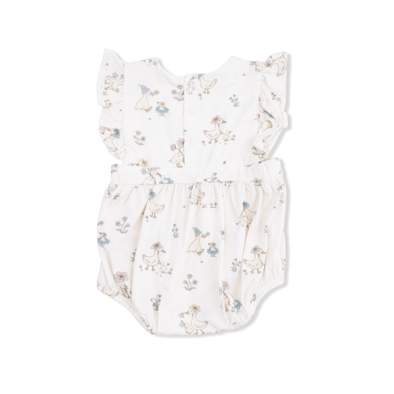 Flower Ducklings Bamboo Viscose Sunsuit available at Blossom