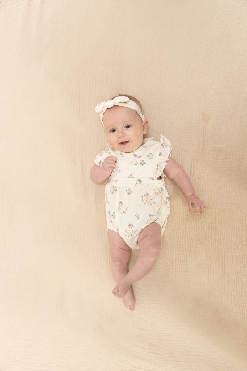 Angel Dear Flower Ducklings Bamboo Viscose Sunsuit