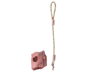 Maileg Pet Supply Harness and leash In Rose