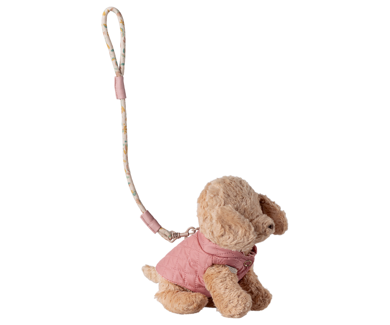 Pet Supply Harness and leash In Rose from Maileg