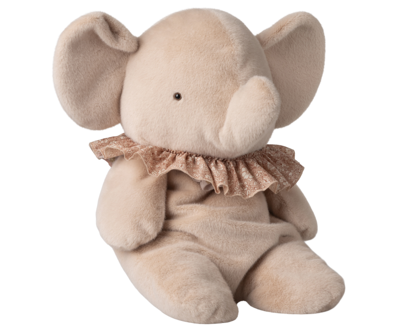 Maileg Big Elephant Plush In Powder
