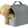 Pet Carrier In Dusty Blue made by Maileg