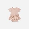 Quincy Mae Pointelle Skirted Bodysuit In Melon Quincy Mae Pointelle Skirted Bodysuit In Melon