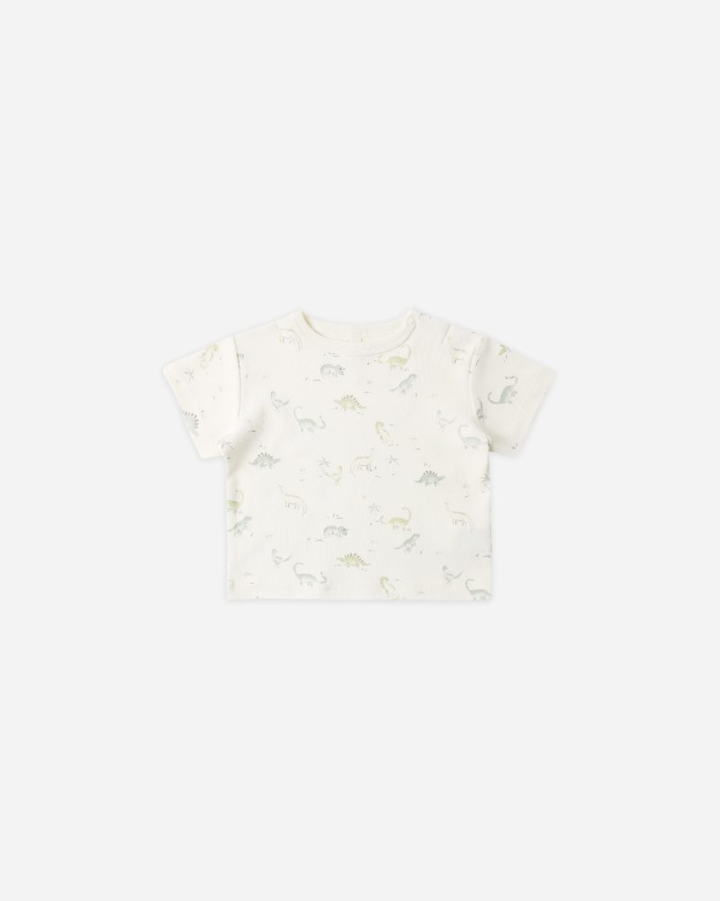 Boxy Tee In Dinosaur from Quincy Mae
