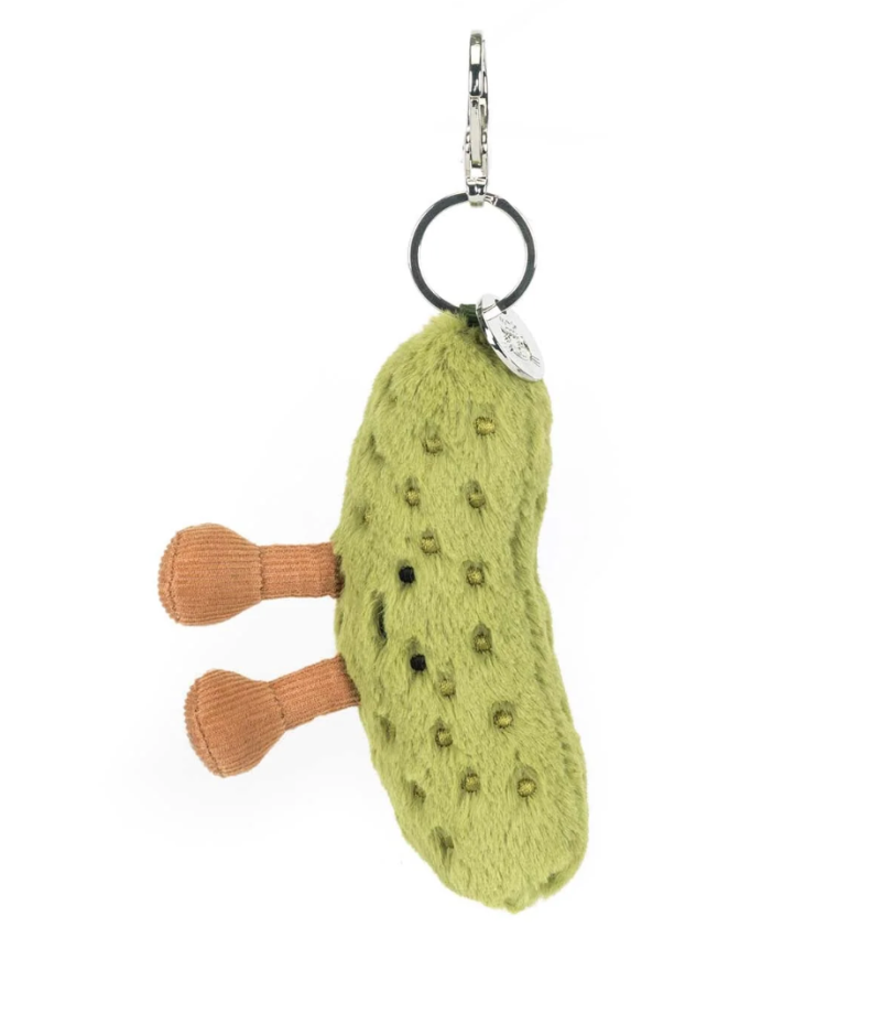 Amuseables Pickle Bag Charm from Jellycat