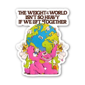 Big Moods Lift Together Alligator World Inspirational Sticker