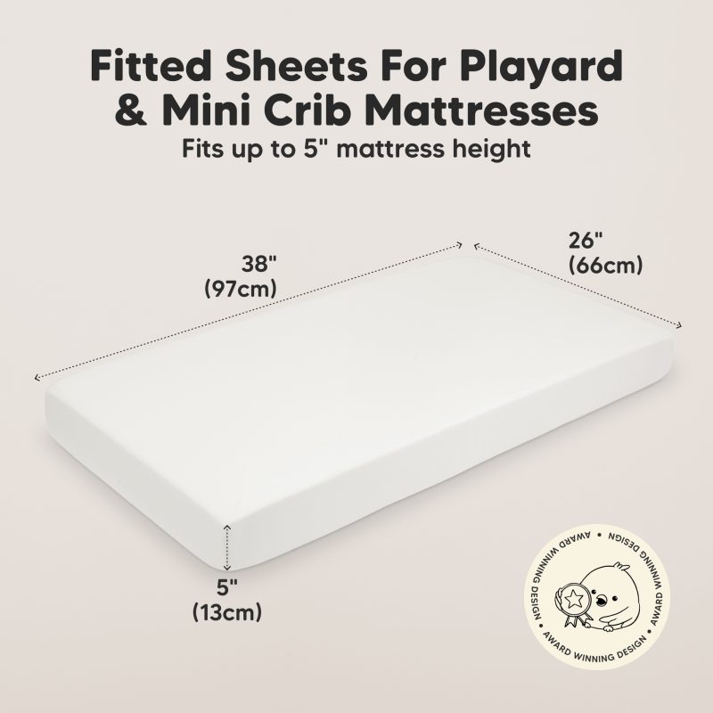 Soothe Fitted Mini Crib Sheets 2 Pack made by KeaBabies Soothe Fitted Mini Crib Sheets 2 Pack made by KeaBabies