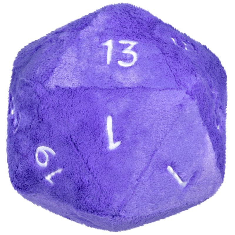Purple D20 Dice made by Squishable