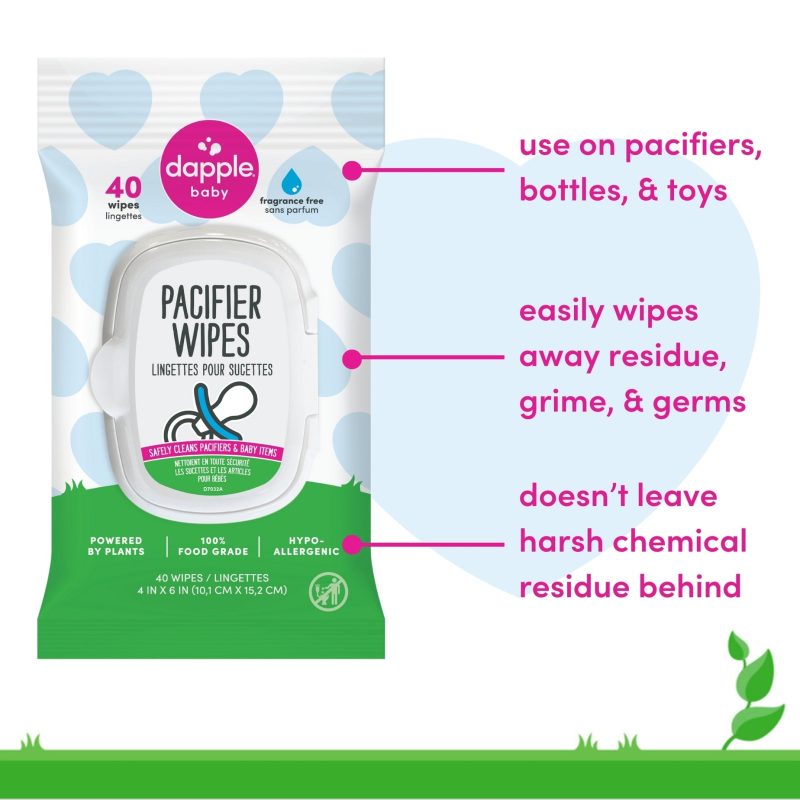 Pacifier Wipes Fragrance Free 40 Ct from Dapple