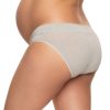 Organic Cotton Maternity Hipster Panty 3-Pack Slate/Pebble/Cloud from Felina