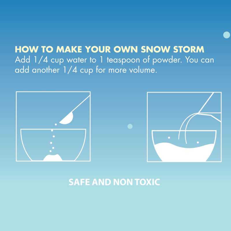 Instant Winter | Compact Curiosities Artificial Snow Kit made by Copernicus Toys